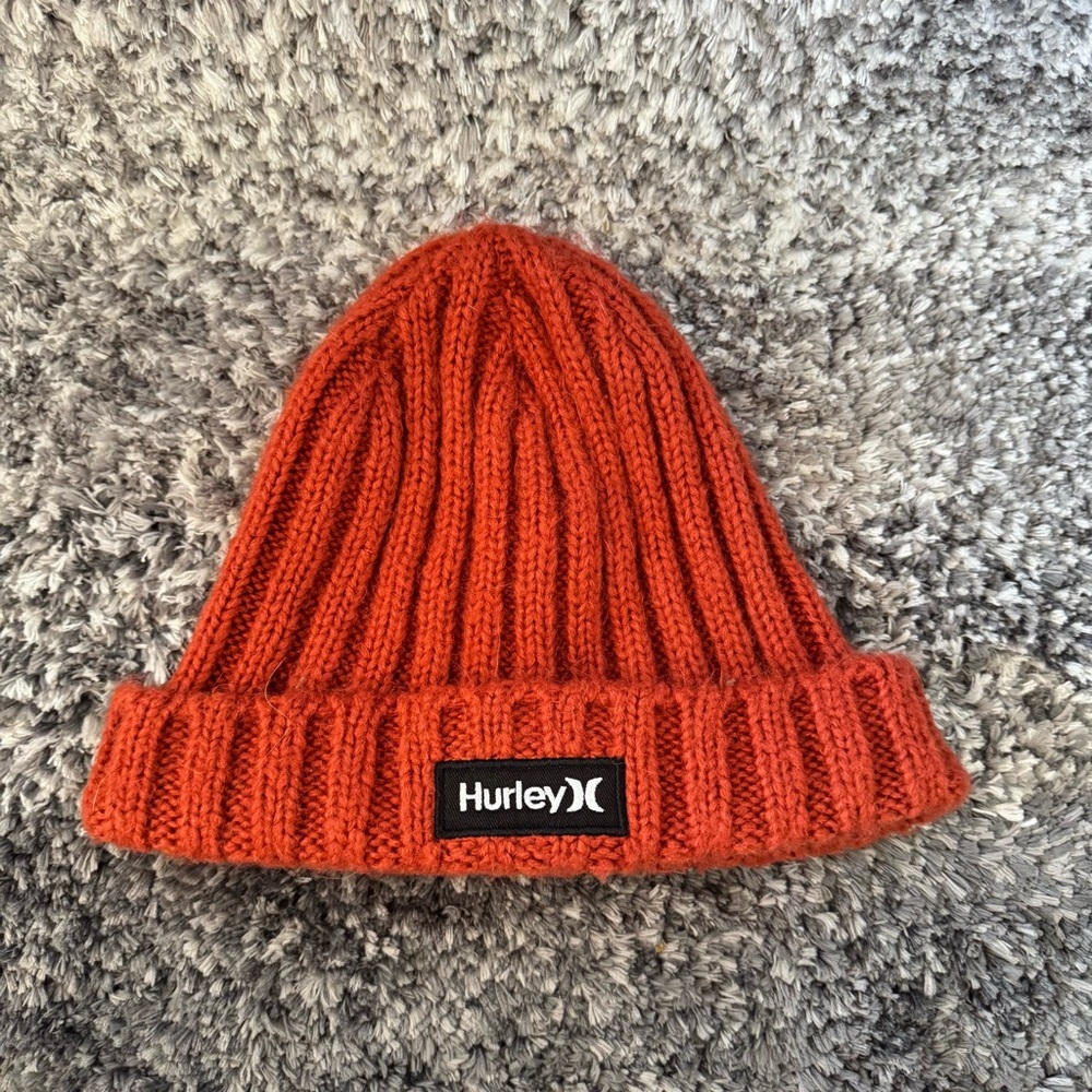 Hurley Vibrant Orange Knit Beanie